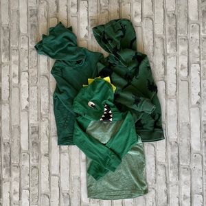 3-pack of Dinosaur Hoodies